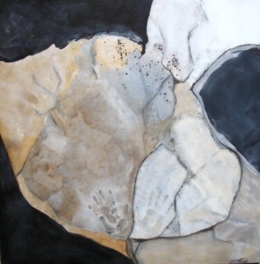 Peinture intitulée "mémoire de pierre" par Esteves De Cooman, Œuvre d'art originale, Huile