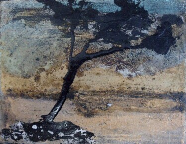 Painting titled "18X24 CM ARBRE I" by Esteves De Cooman, Original Artwork, Oil