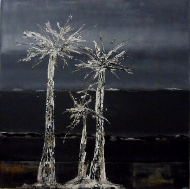 Pittura intitolato "WHITE TREES" da Esteves De Cooman, Opera d'arte originale, Acrilico