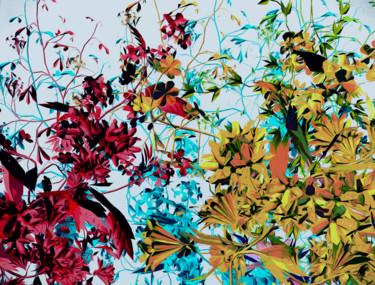Digital Arts titled "Floral" by Angel Estevez, Original Artwork, 2D Digital Work