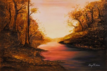 Digital Arts titled "Beautiful dawn" by Angel Estevez, Original Artwork, Digital Painting