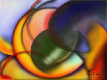 Arts numériques intitulée "Abstract_5" par Angel Estevez, Œuvre d'art originale, Peinture numérique