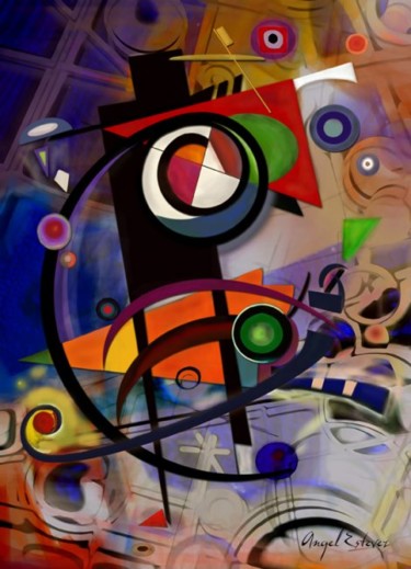 Digital Arts titled "Master of the colors" by Angel Estevez, Original Artwork, Digital Painting