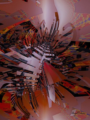 Arts numériques intitulée "laminated deconstru…" par Angel Estevez, Œuvre d'art originale, Modélisation 3D