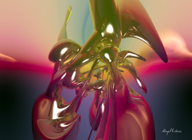 Digital Arts titled "abstract 45" by Angel Estevez, Original Artwork, 3D Modeling