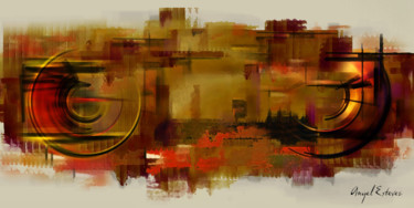 「urban hallucination…」というタイトルのデジタルアーツ Angel Estevezによって, オリジナルのアートワーク, デジタル絵画