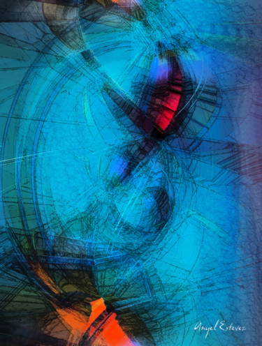 Arte digital titulada "abstract 118" por Angel Estevez, Obra de arte original, Pintura Digital