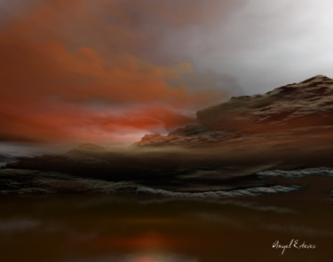 Digital Arts titled "Red awakening" by Angel Estevez, Original Artwork, 3D Modeling