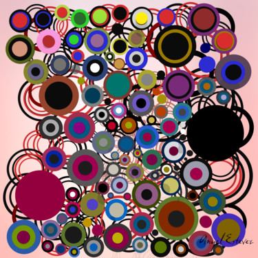 Digital Arts titled "Circles" by Angel Estevez, Original Artwork, 3D Modeling