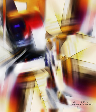 Digital Arts titled "Abstract 68" by Angel Estevez, Original Artwork, Digital Painting