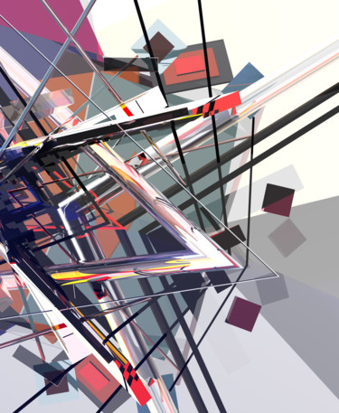 Arts numériques intitulée "Geometry 2" par Angel Estevez, Œuvre d'art originale, Modélisation 3D