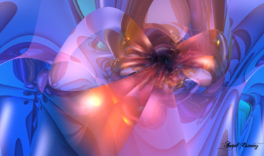 Digital Arts titled "Abstract 47" by Angel Estevez, Original Artwork, 3D Modeling