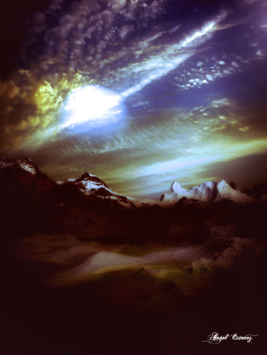 Digital Arts titled "Dense skies" by Angel Estevez, Original Artwork, 3D Modeling