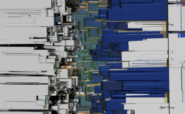Grafika cyfrowa / sztuka generowana cyfrowo zatytułowany „Abstract compositio…” autorstwa Angel Estevez, Oryginalna praca, m…