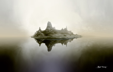 Artes digitais intitulada "ilha isolada" por Angel Estevez, Obras de arte originais, Modelagem 3D