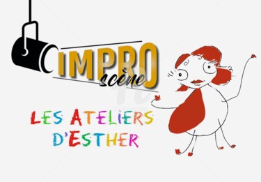 Digitale Kunst mit dem Titel "Logo les Ateliers d…" von Esther, Original-Kunstwerk, Digitale Collage