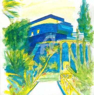 Drawing titled "Jardin de Majorelle…" by Esther, Original Artwork