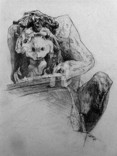 Drawing titled "Gargouille de Propi…" by Esther, Original Artwork
