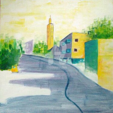 Dessin intitulée "Avenue Ben El Ouali…" par Esther, Œuvre d'art originale