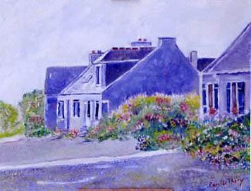 Painting titled "MAISON DE BRETAGNE" by Demoncheaux, Original Artwork