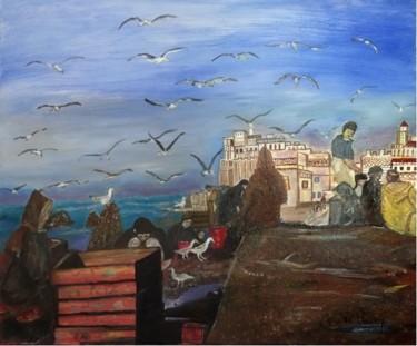 Painting titled "Tunisie" by Demoncheaux, Original Artwork, Oil