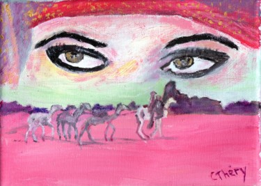 Painting titled "LA TUNISIE 2" by Demoncheaux, Original Artwork, Oil