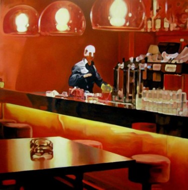 Peinture intitulée "Bar n°2" par D.L  Estrabaut, Œuvre d'art originale