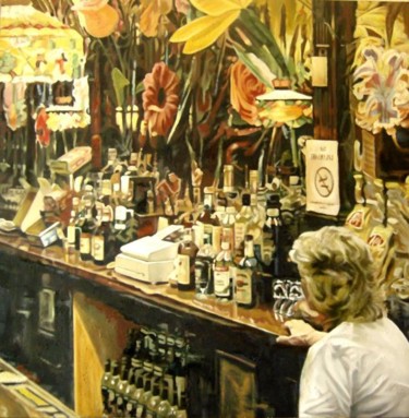 Peinture intitulée "Bar n°4" par D.L  Estrabaut, Œuvre d'art originale