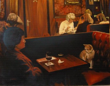 Peinture intitulée "Bar n°9" par D.L  Estrabaut, Œuvre d'art originale