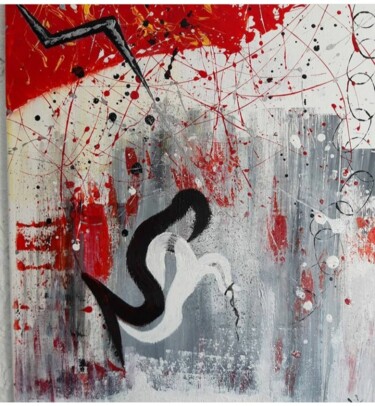 Картина под названием "Ambivalence" - Etaanhil, Подлинное произведение искусства, Акрил Установлен на Деревянная рама для но…