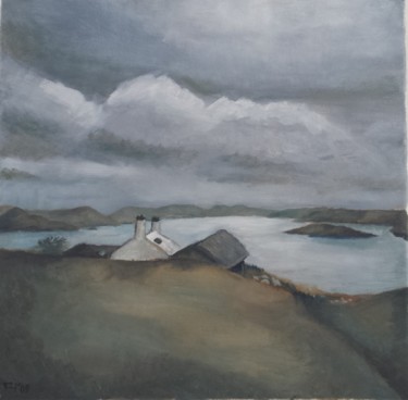 Malerei mit dem Titel "Isle of Lewis" von Anna W., Original-Kunstwerk, Öl