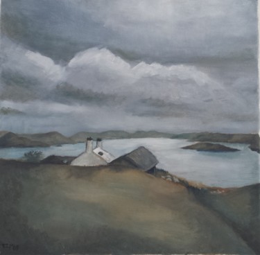 Painting titled "Isle of Lewis" by Anna W., Original Artwork, Oil