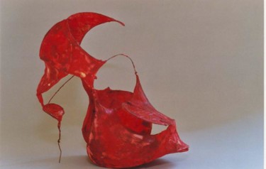 Escultura intitulada "nuit de chineSérie…" por Carole Louise Barbier, Obras de arte originais