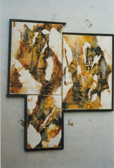 Peinture intitulée "l'homme,la femme et…" par Carole Louise Barbier, Œuvre d'art originale