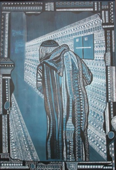 Peinture intitulée "le juif errant" par Carole Louise Barbier, Œuvre d'art originale