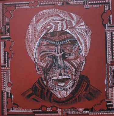 Peinture intitulée "le marocain" par Carole Louise Barbier, Œuvre d'art originale