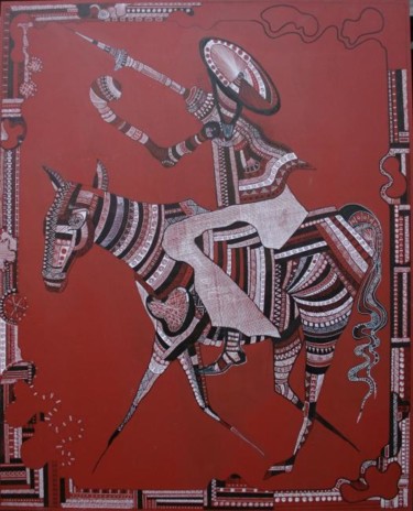 Peinture intitulée "don quichotte" par Carole Louise Barbier, Œuvre d'art originale