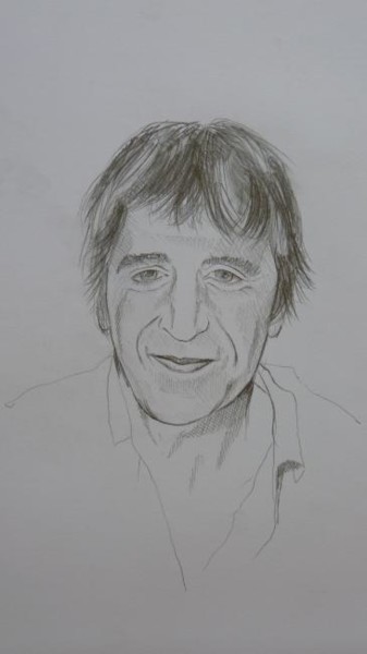 Desenho intitulada "yves duteil" por Carole Louise Barbier, Obras de arte originais