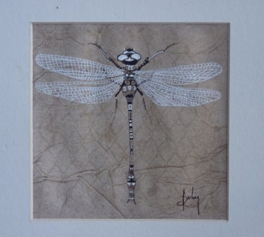 Peinture intitulée "libellule" par Carole Louise Barbier, Œuvre d'art originale
