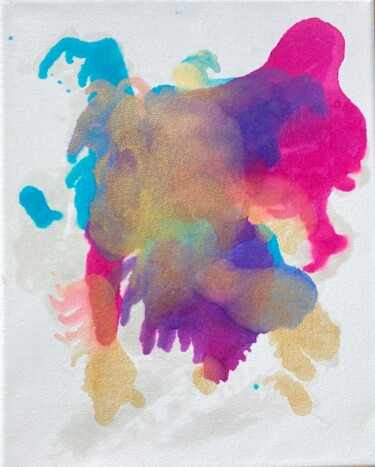 "Off-Centered Frog-P…" başlıklı Tablo Eteri tarafından, Orijinal sanat, Pigmentler