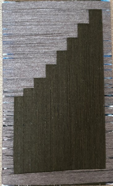 Collages getiteld ""Stairs": thread on…" door Eteri, Origineel Kunstwerk, Draad