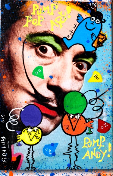 Painting titled "PUMP DALI by Andy W" by Ethan Bang-Bang, Original Artwork, Acrylic