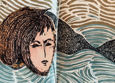 Arte digitale intitolato "Mulher" da Ethel Feldman, Opera d'arte originale, Penna gel