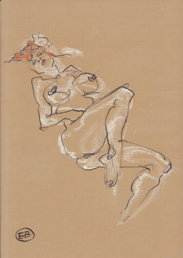 Drawing titled "A364" by Etienne Bonnet, Original Artwork, Pastel