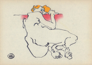 Zeichnungen mit dem Titel "A434" von Etienne Bonnet, Original-Kunstwerk, Tinte
