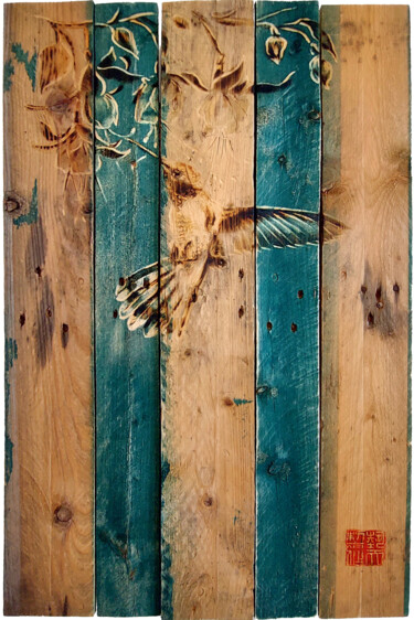 "Colibri" başlıklı Tablo Etienne Carreno tarafından, Orijinal sanat, Gravür