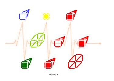 Digitale Kunst mit dem Titel "heartbeat" von Etienne Frouin (E9 Inertion), Original-Kunstwerk, Digitale Malerei