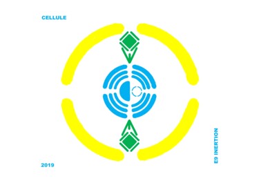 제목이 "CELLULE"인 디지털 아트 Etienne Frouin (E9 Inertion)로, 원작, 디지털 페인팅
