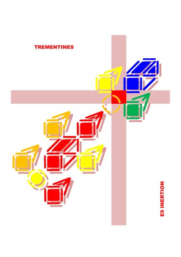 Digital Arts titled "TREMENTINES" by Etienne Frouin (E9 Inertion), Original Artwork, 2D Digital Work