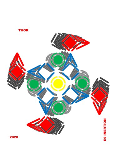 Arts numériques intitulée "THOR" par Etienne Frouin (E9 Inertion), Œuvre d'art originale, Travail numérique 2D